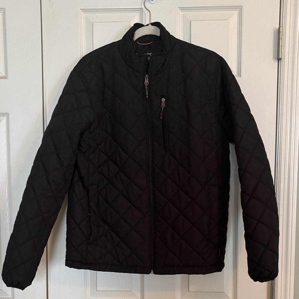 Men's Black Quilted Jacket